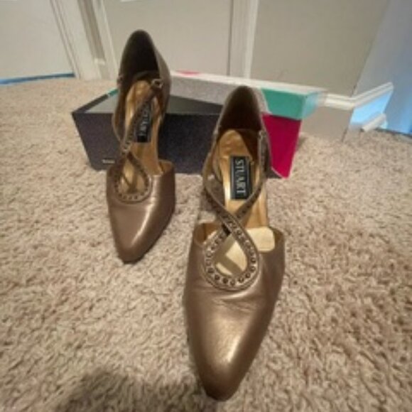 Stuart Bronze Heels - Picture 1 of 2